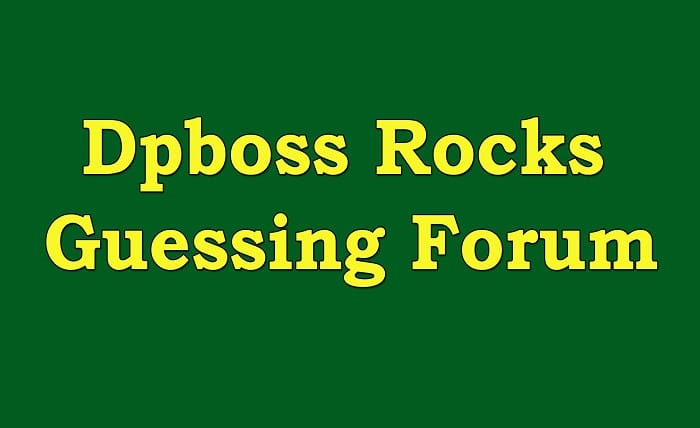 Dpboss Guessing Forum