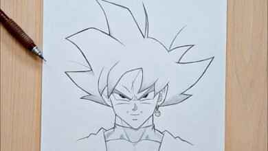 goku black drawing